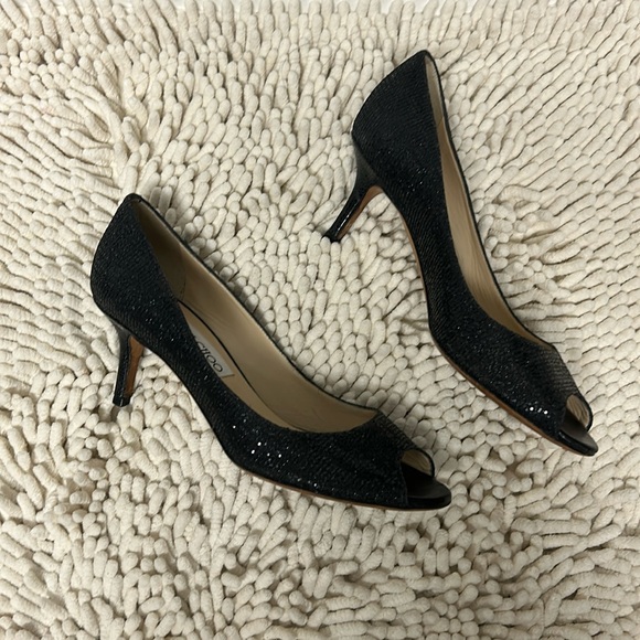 Jimmy Choo Luna Kitten Heel Shoes - Picture 3 of 12